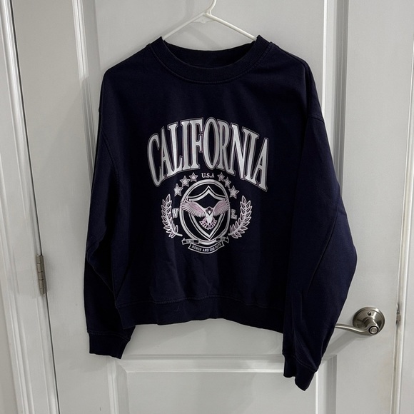 H&M Dark Blue California Sweatshirt - Picture 1 of 5